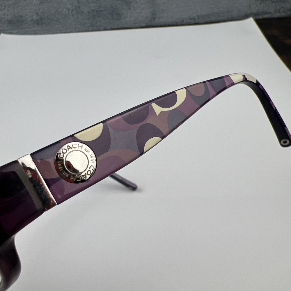 Coach Bernice 844 Purple Eyeglasses Womens Full Rim  51-18-130 Frames Only - Picture 9 of 13